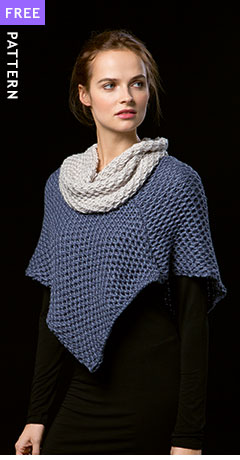 Free pattern - Capelet and Cowl, knit in Lang Yarns Amira