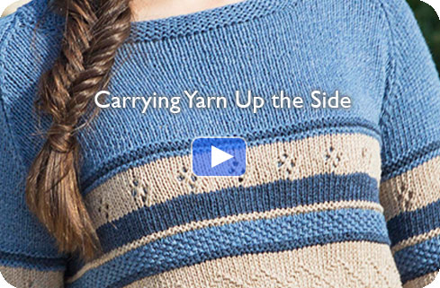 Video - Carrying Yarn Up the Side