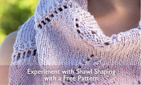 Experiment with Shawl Shaping with a Free Pattern